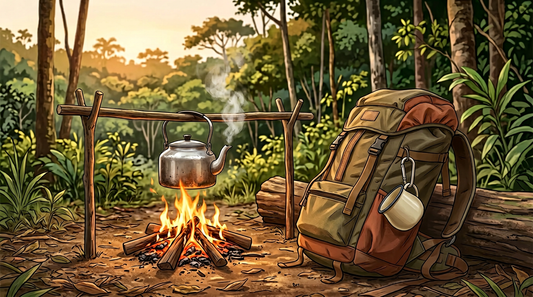 Kit mit Mate Behälter aus Holz, Mate-Tee Oñoirú und Bombilla